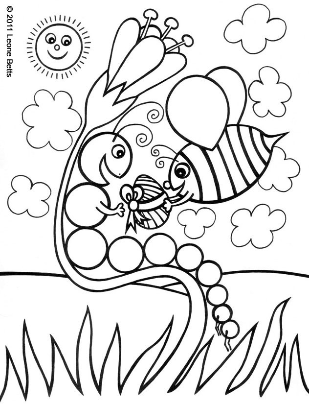 Free printable colouring page for Easter.